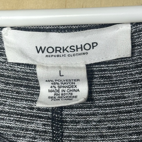 Workshop Republic Clothing Black and Gray Short Sleeve Tee - Picture 3 of 7